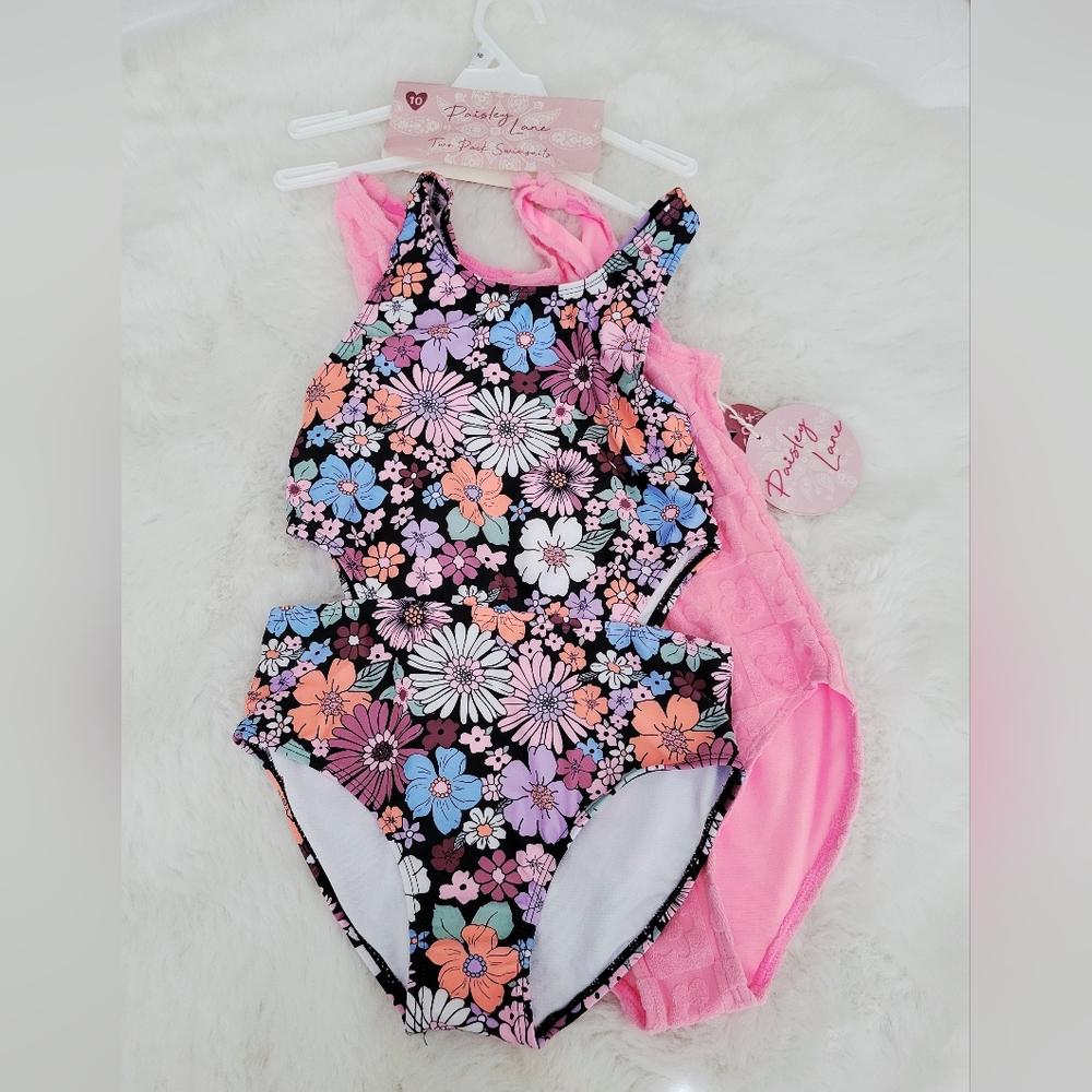 🪷PAISLEY LANE TWO PACK SWIMSUITS SIZE 10